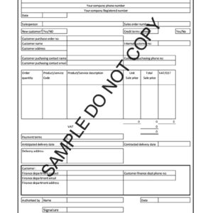 10030 Sales order process form