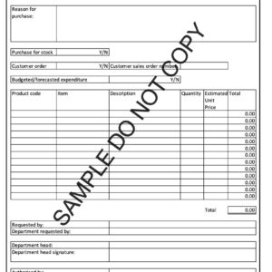 10260 Purchase requisition process form