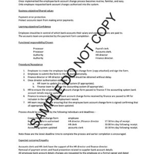 10770 Employee bank account change process