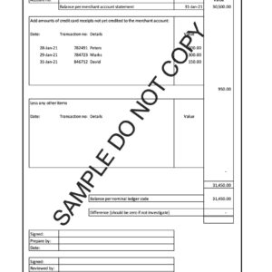 0170 Merchant account reconciliation form